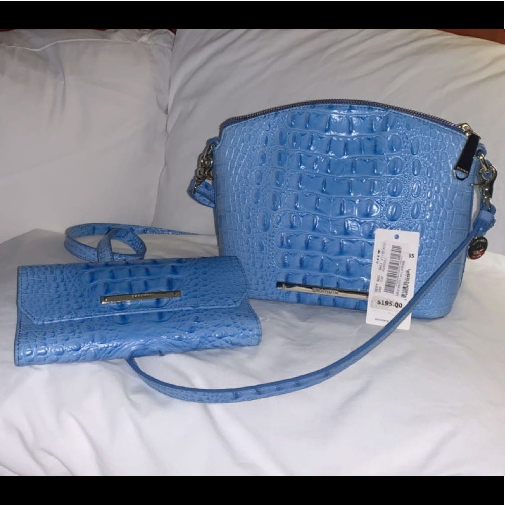 Brahmin satchel with matching wallet